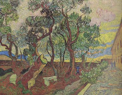 Vincent Van Gogh The Garden of Saint-Paul Hospital (nn04) china oil painting image